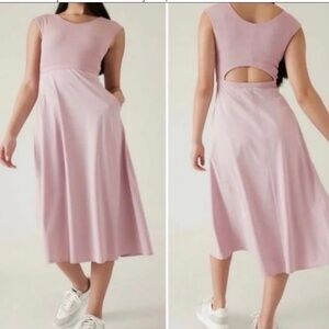 Athleta Ryder Dress in mauve